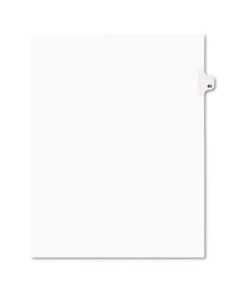 Avery 01080 Preprinted Legal Exhibit 10-Tab '80-ft Label 11 In. X 8.5 In. Side Tab Index Dividers - White (25-Piece/Pack)