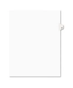 Avery 01081 Preprinted Legal Exhibit 10-Tab '81-ft Label 11 In. X 8.5 In. Side Tab Index Dividers - White (25-Piece/Pack)