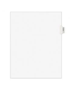Avery 01373 Avery-Style Exhibit C, Letter Preprinted Legal Side Tab Divider - White (25-Piece/Pack)