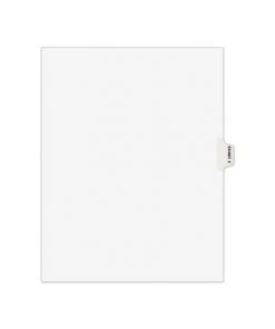 Avery 01375 Avery-Style Exhibit E, Letter Preprinted Legal Side Tab Divider - White (25-Piece/Pack)