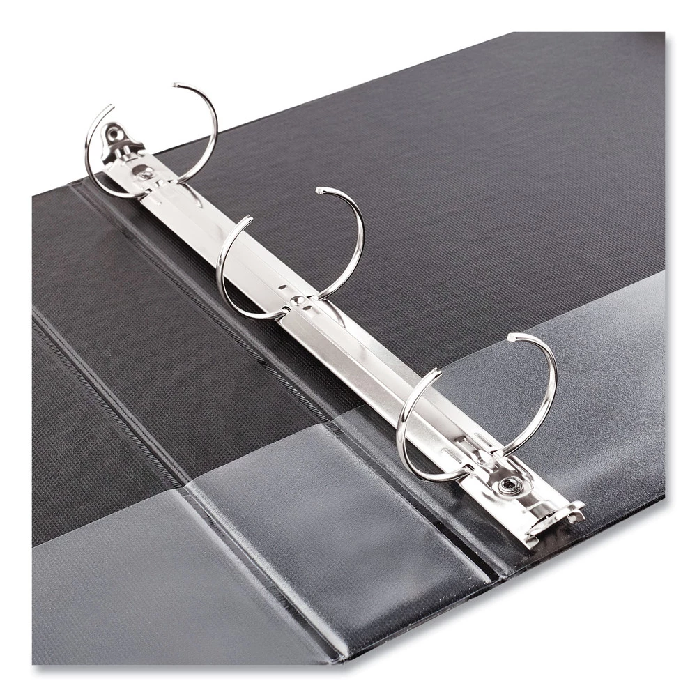 Avery 03201 Economy 0.5 In. Capacity 11 In. X 8.5 In. 3 Ring Non-View Binder With Round Rings - Black - Image 2