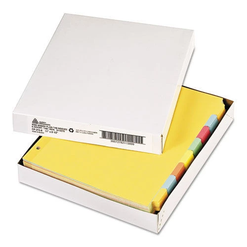 Avery 11509 8 Tab Letter Write And Erase Plain-Tab Paper Dividers - Multicolor (24 Sets/Box) - Image 3