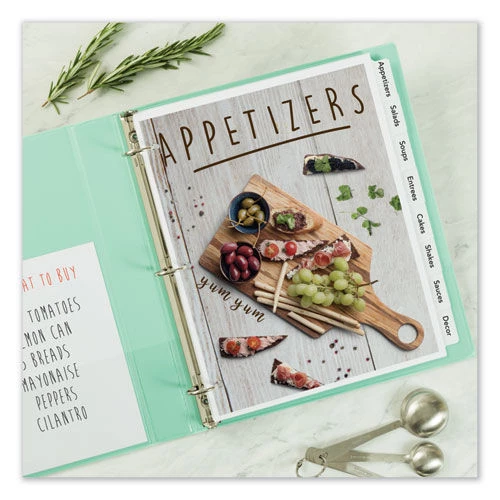 Avery 11554 Print-On 8-Tab 3-Hole Punched Dividers - White (8-Piece/Sheet, 25 Sheets/Pack) - Image 5