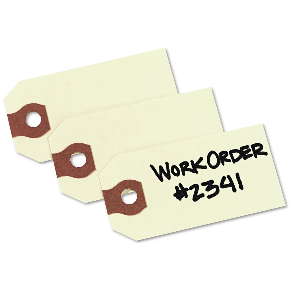 Avery 12301 11.5 Pt. Stock 2.75 In. X 1.38 In. Unstrung Shipping Tags - Manila (1000-Piece/Box) - Image 5