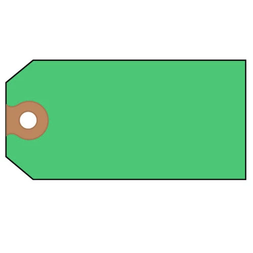 Avery 12365 11.5 Pt. Stock 4.75 In. X 2.38 In. Unstrung Shipping Tags - Green (1000-Piece/Box) - Image 3