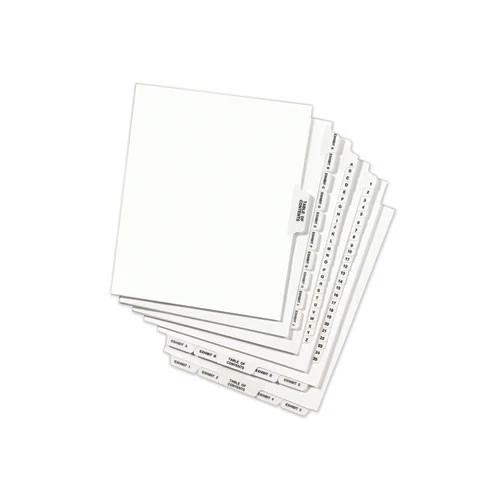 Avery 12392 Preprinted Legal Exhibit 'S' Label Bottom Tab Dividers (25-Piece/Pack) - Image 2
