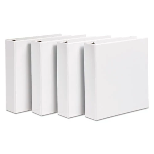 Avery 17030 11 In. X 8.5 In. Durable View Binder With DuraHinge And 3 Slant Rings - White (4/Pack) - Image 2