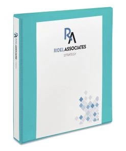 Avery 17295 1 In. Capacity 11 In. X 8.5 In. 3 Ring Durable View Binder With DuraHinge And Slant Rings - Aqua