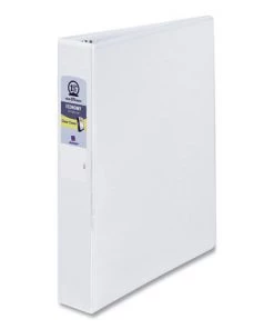 Avery 21086 Economy 1.5 In. 3 Rings Clear Cover View Binder - White