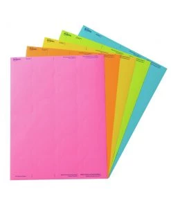 Avery 04330 1.66 In. Diameter Printable Color Labels With Sure Feed And Easy Peel - Assorted (24-Piece/Sheet 10-Sheet/Pack)
