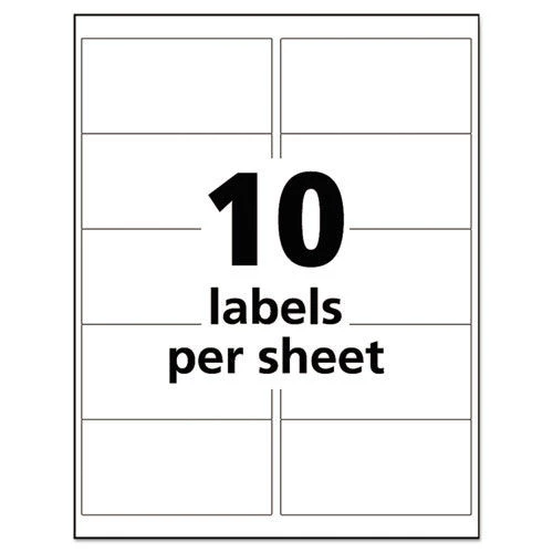 Avery 60525 UltraDuty GHS Chemical 2 In. X 4 In. Waterproof And UV Resistant Labels - White (50-Sheet/Pack 10-Pc./Sheet) - Image 2