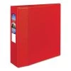Avery 79584 Heavy-Duty 4 In. Capacity 11 In. X 8.5 In. 3-Ring Non-View Binder With DuraHinge - Red