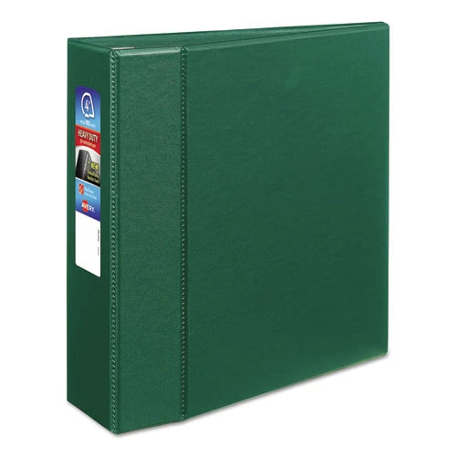 Avery 79784 Heavy-Duty 4 In. Capacity 11 In. X 8.5 In. 3-Ring Non-View Binder With DuraHinge - Green
