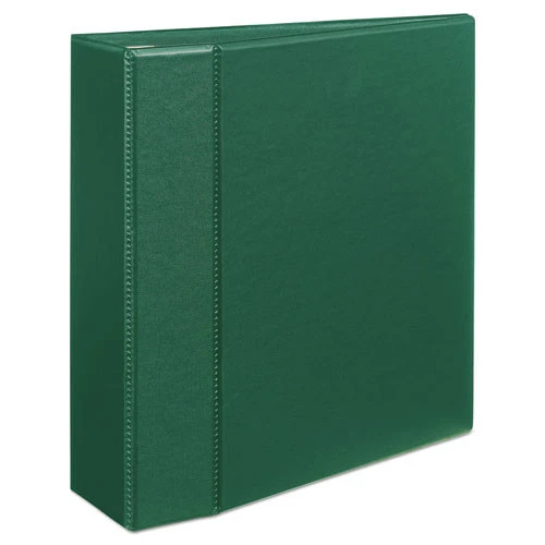 Avery 79784 Heavy-Duty 4 In. Capacity 11 In. X 8.5 In. 3-Ring Non-View Binder With DuraHinge - Green - Image 2