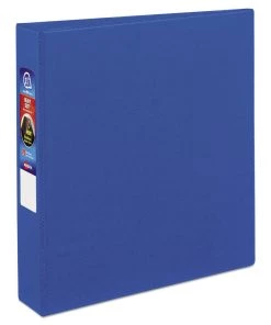 Avery 79885 Heavy Duty 11 In. X 8.5 In. DuraHinge 3 Ring 1.5 In. Capacity Durable Non-View Binder - Blue