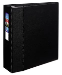 Avery 79984 Heavy Duty 11 In. X 8.5 In. DuraHinge 3 Ring 4 In. Capacity Non- View Binder With One Touch EZD Rings - Black