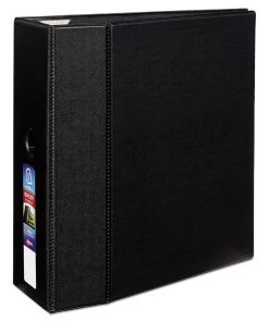 Avery 79986 Heavy Duty 11 In. X 8.5 In. DuraHinge 3 Ring 5 In. Capacity Non- View Binder With One Touch EZD Rings - Black