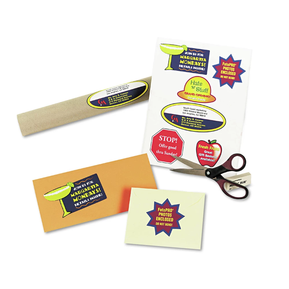 Avery 08255 Adhesive 8-1/2 In. X 11 In. Color Printing Labels - Matte White (20-Piece/Pack) - Image 2