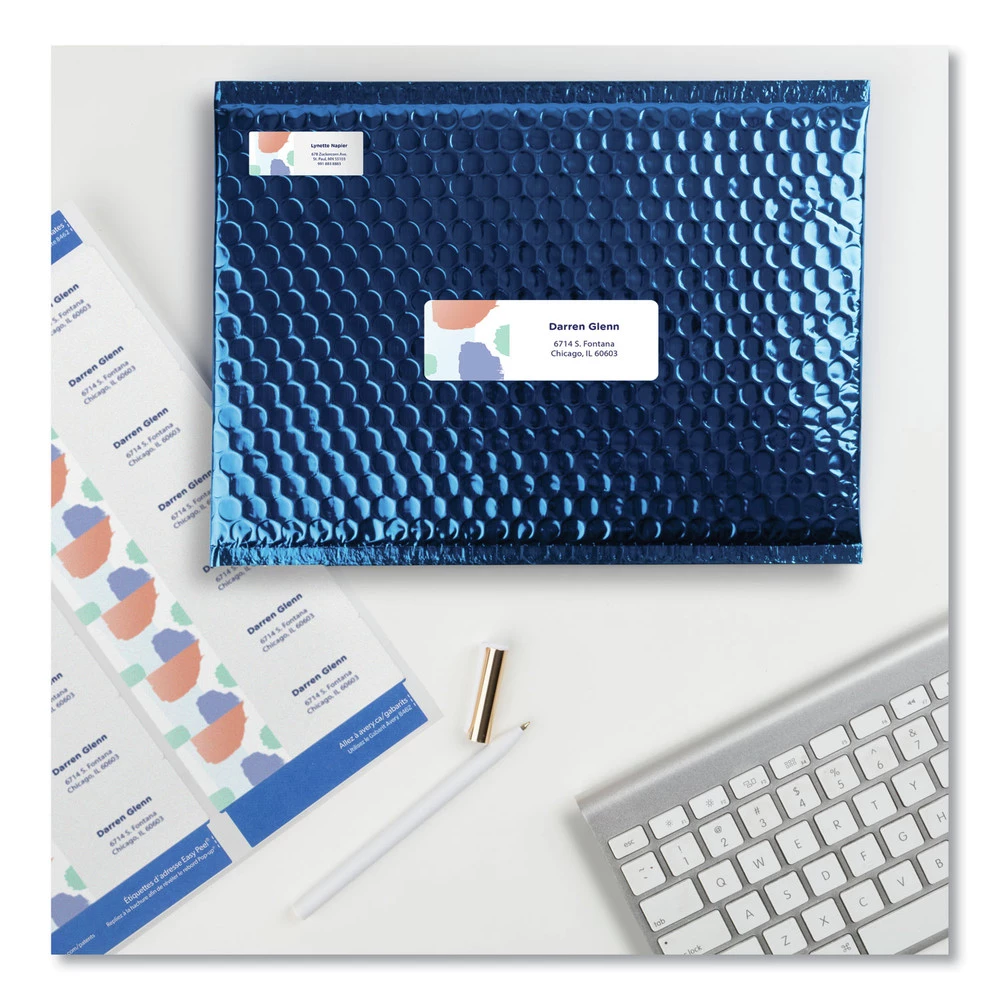 Avery 08462 Easy Peel 1-1/3 In. X 4 In. Address Labels - White (14-Piece/Sheet, 100 Sheets/Box) - Image 5