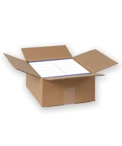 Avery 95523 2 In. X 4 In. Waterproof Shipping Labels With TrueBlock And Sure Feed For Laser Printers - White (10/Sheet 500 Sheets/Box)