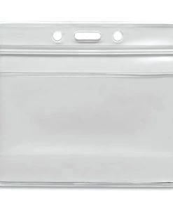 Advantus 75523 Resealable Id Badge Holder, Horizontal, 4.13 X 3.75, Frosted, 50/pack