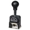 Bates 50121 Royall Six Wheels, Pre-Inked/Re-Inkable Economy Numbering Machine - Black