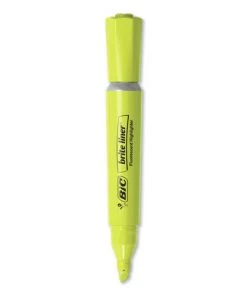 BIC BLMG36YEL Brite Liner Tank-Style Chisel Tip Highlighter Value Pack - Yellow (36-Piece/Pack)