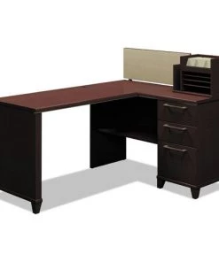 Bush 2999MCA2-03 Enterprise Collection 60 In. X 47.25 In. X 41.75 In. Corner Desk - Mocha Cherry (Box 2 Of 2)