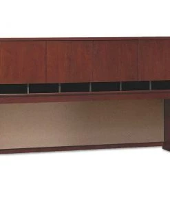 Bush WC24477A1 Series C Collection 71.13 In. X 15.38 In. X 43.13 In. 4 Door 72W Hutch - Hansen Cherry/Graphite Gray