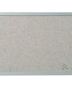MasterVision FB0470608 24 In. X 18 In. Designer Fabric Bulletin Board - Gray Fabric/Gray Frame