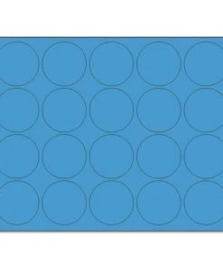 MasterVision FM1601 3/4 In. Magnetic Color Coding Dots - Blue (20 Dots/Pack)