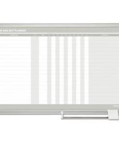 MasterVision GA01110830 36 In. X 24 In. In-Out Magnetic Dry Erase Board - Silver Frame