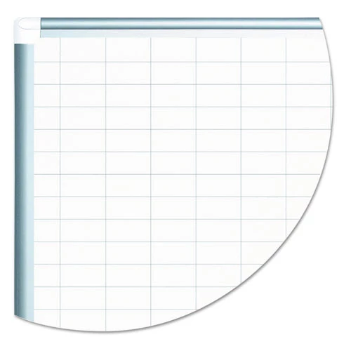 MasterVision MA0592830A 48 In. X 36 In., 1 In. X 2 In. Grid, Grid Planning Board With Accessories - White/Silver - Image 2