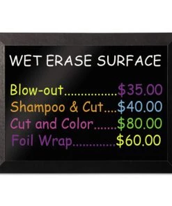 MasterVision MM07151620 36 In. X 24 In. Kamashi Wet-Erase Board - Black Frame