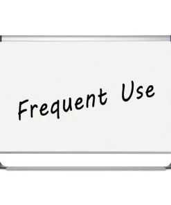 MasterVision MVI050201 Lacquered Steel Magnetic 36 In. X 48 In. Dry Erase Board - Silver/Black