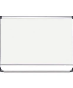 MasterVision MVI270201 MVI Series 72 In. X 48 In. Lacquered Steel Magnetic White Board - Silver/Black