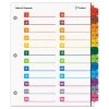 Cardinal 60960 OneStep 24 Tab 1 To 24 Double Column Printable Table Of Contents And Dividers - White (1 Set)
