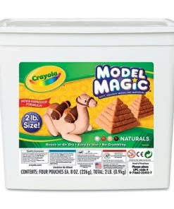 Crayola 232412 Model Magic 4-Pack 8 Oz 2 Lbs. Modeling Compound - Assorted Natural Colors