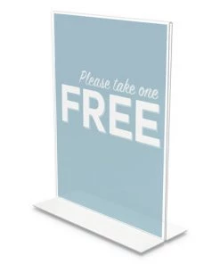 Deflecto 69201-VP Classic 8.5 In. X 11 In. Standing Double-Sided Sign Holder (12-Piece/Pack)