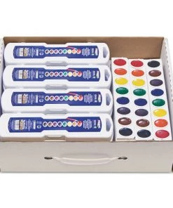 Prang 08020 8 Pallete Sets And Refill Strips Assorted Colors Professional Watercolor (36/Pack)