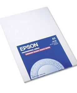 Epson S041288 Premium Photo Paper, 10.4 Mil, 11.75 X 16.5, High-Gloss White, 20/pack