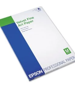 Epson S041637 13 In. X 19 In. Velvet Fine Art Paper - White (20/Pack)