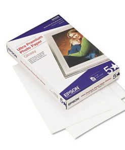 Epson S042181 Ultra Premium Glossy Photo Paper, 11.8 Mil, 4 X 6, Glossy Bright White, 60/pack