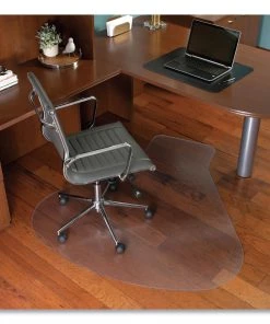 ES Robbins 132775 Everlite 66 In. X 60 In. Workstation Chair Mat With Lip - Clear