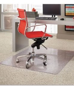 ES Robbins 162014 Dimensions 45 In. X 53 In. Straight Edge Chair Mat - Clear