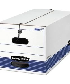 Bankers Box 0070409 STOR/FILE Medium Duty 12 In. X 24.13 In. S 10.25 In. Storage Boxes - White (20/Carton)