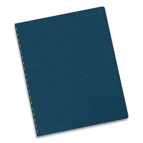 Fellowes Mfg Co. 52145 11 1/4 In. X 8 3/4 In. Executive Leather-Like Presentation Cover - Navy (50/PK) - Image 3