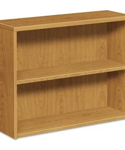 HON H105532.CC 10500 Series 36 In. X 13.13 In. X 29.63 In. 2 Shelf Laminated Bookcase - Harvest