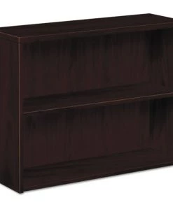 HON H105532.NN 10500 Series 36 In. X 13.13 In. X 29.63 In. 2 Shelf Laminate Bookcase - Mahogany