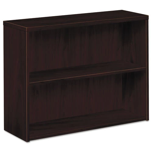 HON H105532.NN 10500 Series 36 In. X 13.13 In. X 29.63 In. 2 Shelf Laminate Bookcase - Mahogany